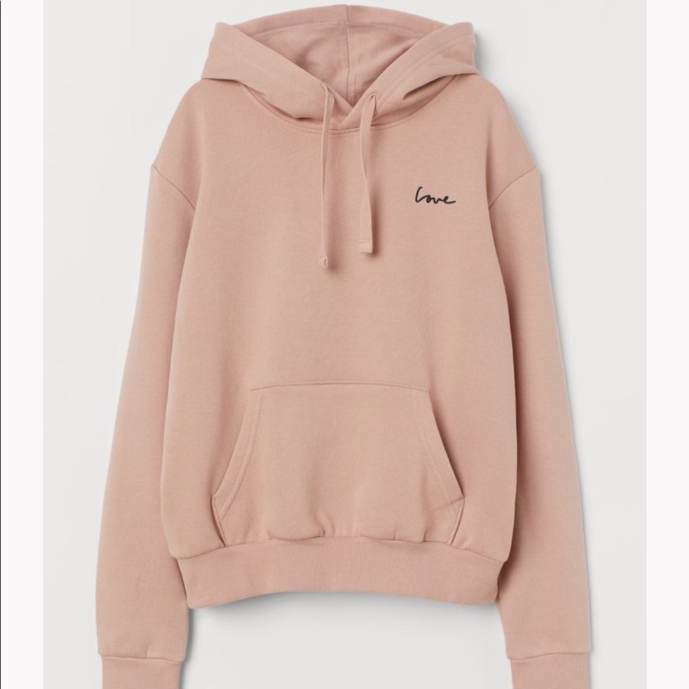 H&M Pink Love Hoodie